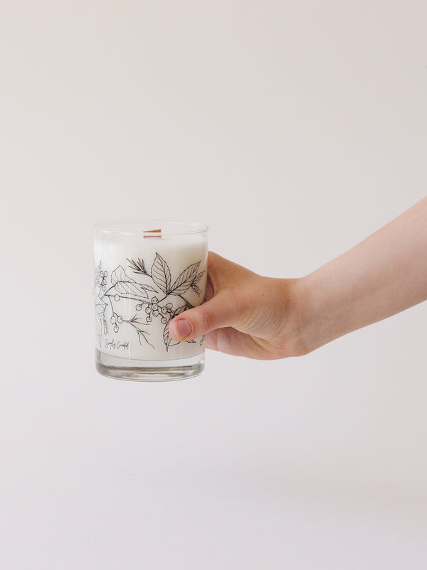 No. 07 Balsam and Ashes - 12 oz Glass Botanical Candle