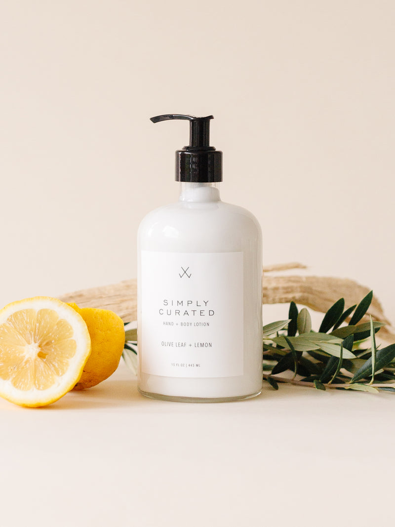 Olive Leaf + Lemon Hand + Body Lotion