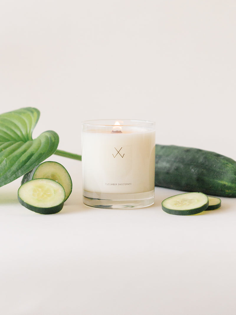 Cucumber Sweetgrass Soy Candle