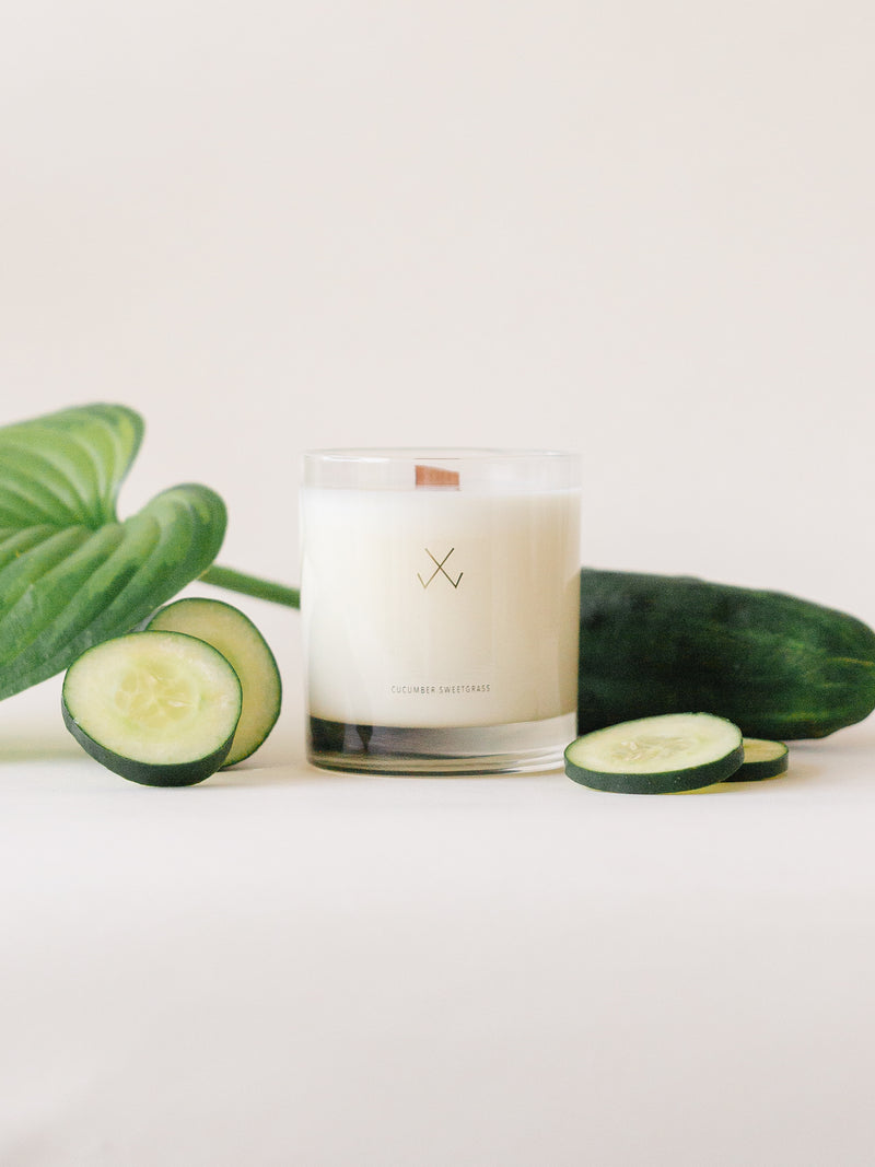 Cucumber Sweetgrass Soy Candle