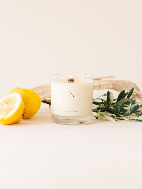 Olive Leaf + Lemon Soy Candle