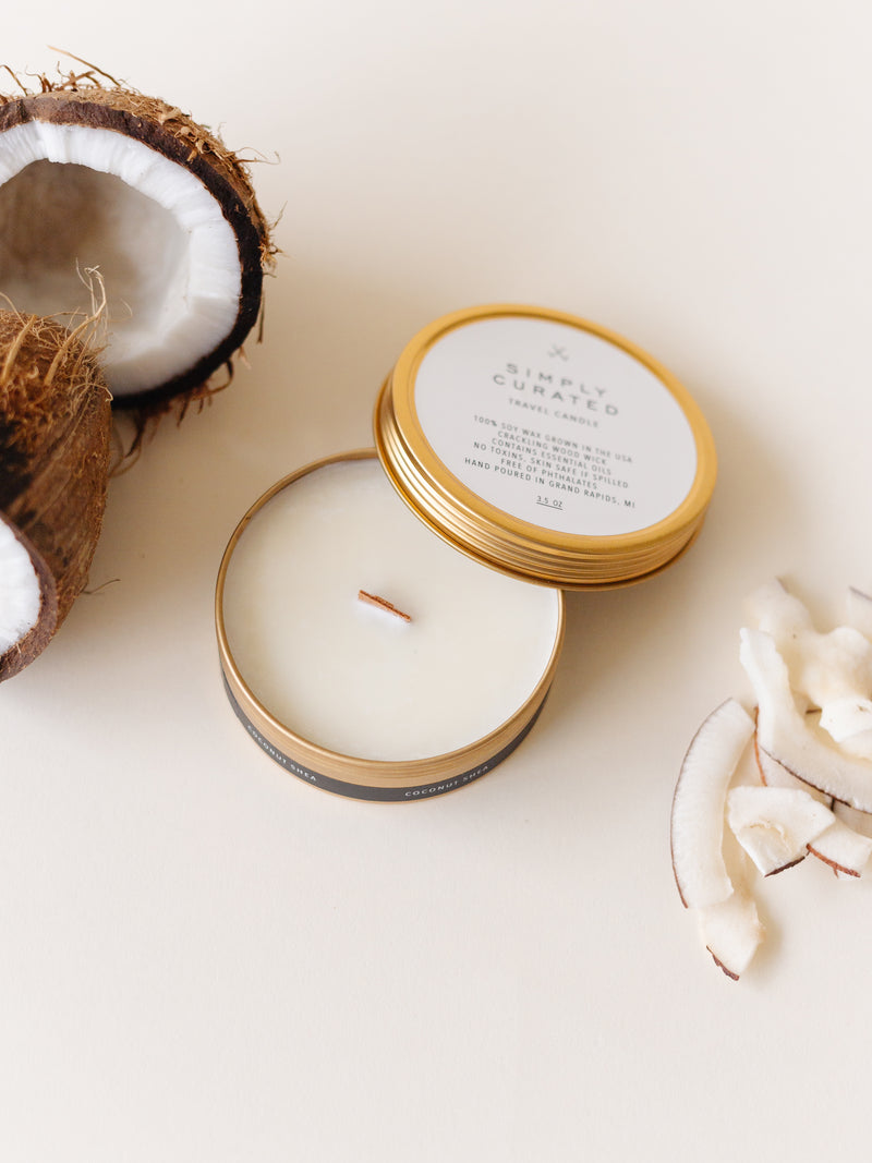 Coconut Shea Soy Travel Candle