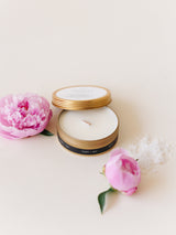 Peony + Salt Soy Travel Candle