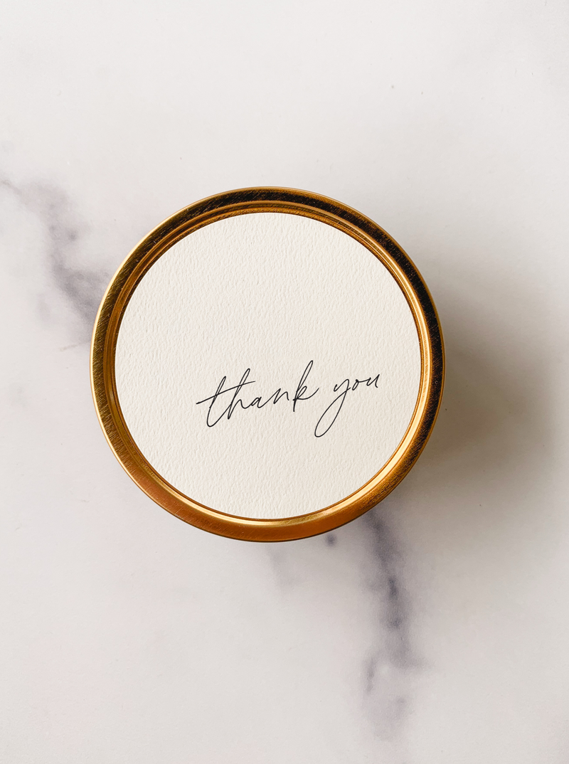 "Thank You" - Travel Candle