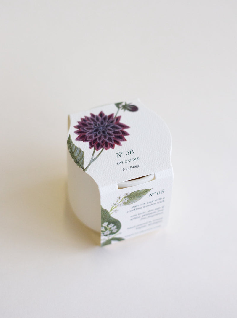 No. 08 Ceramic Botanical Candle