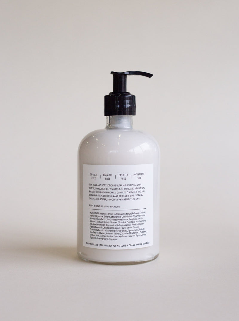 Olive Leaf + Lemon Hand + Body Lotion