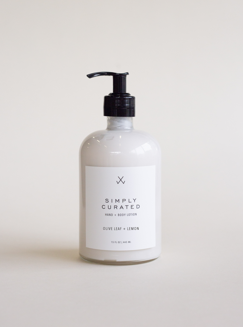 Olive Leaf + Lemon Hand + Body Lotion