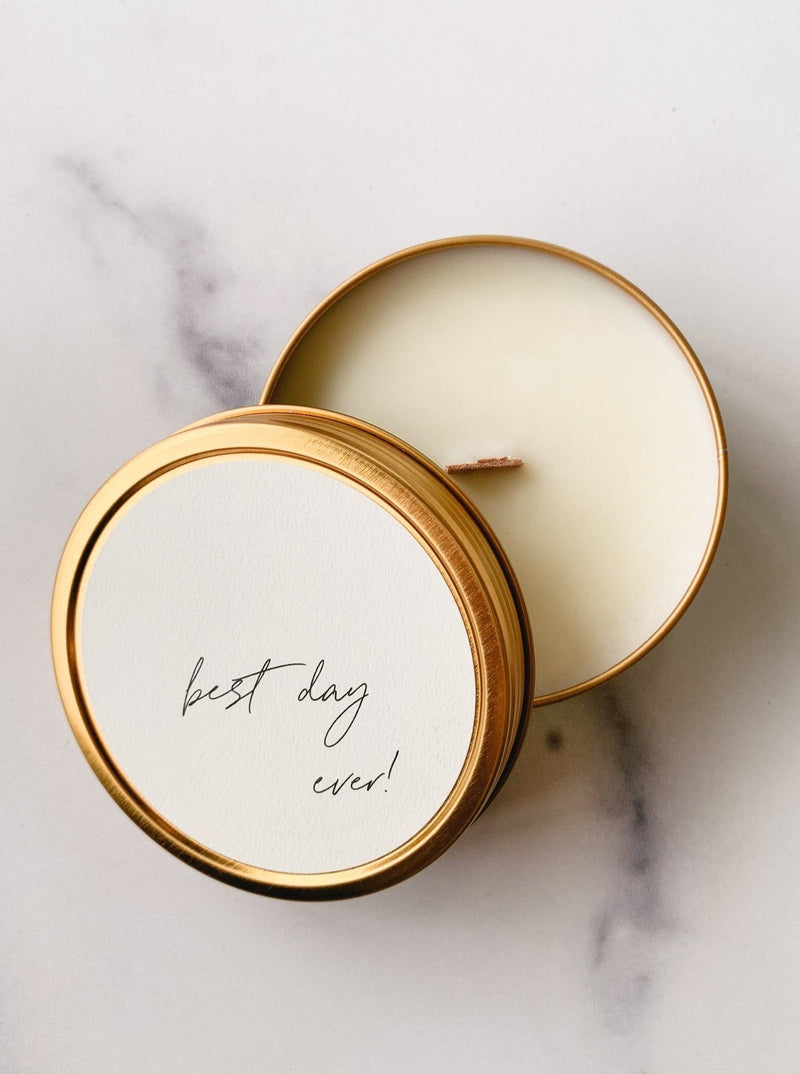 "Best Day Ever!" - Travel Candle