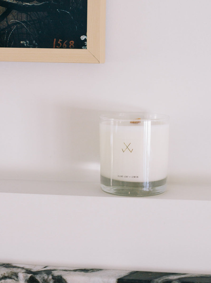 Olive Leaf + Lemon Soy Candle