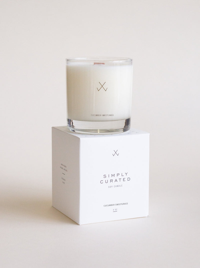 Cucumber Sweetgrass Soy Candle