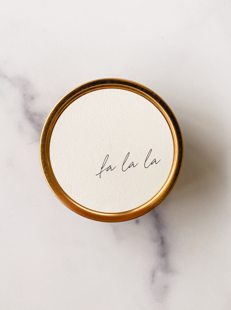 "Fa La La" - Holiday Travel Candle