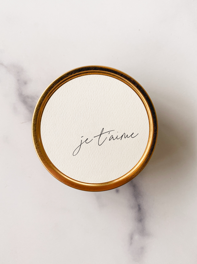 "Je T'aime" - Travel Candle