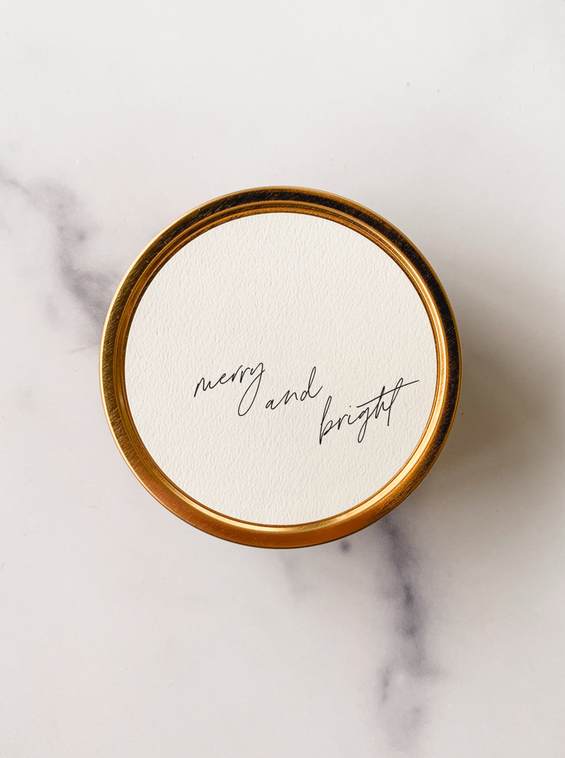 "Merry and Bright" - Holiday Travel Candle